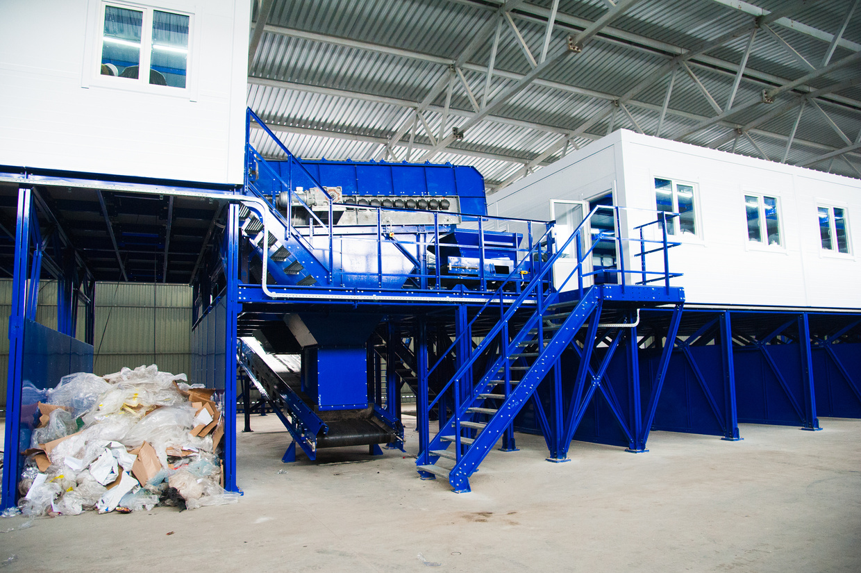 Waste recycling factory
